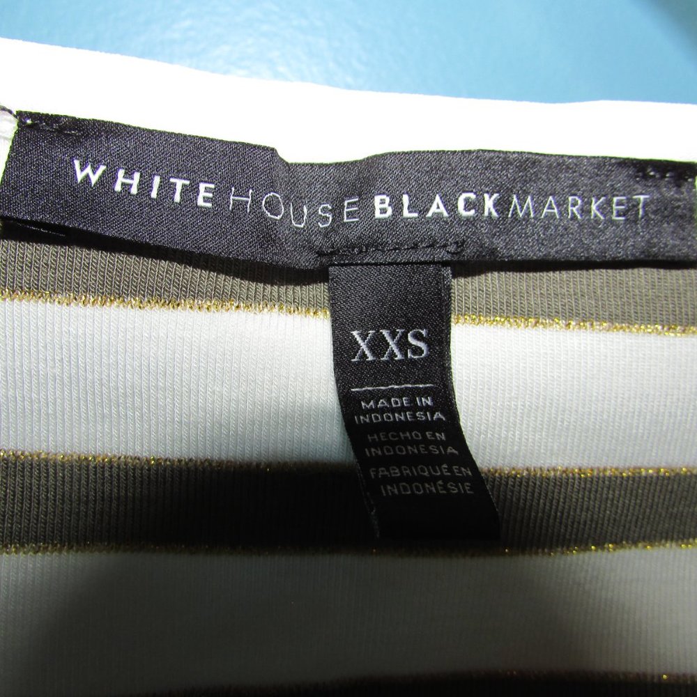 *5 for $25 Bundle Option* WHBM striped Miami Lace-Up Tank Top - Picture 3 of 6